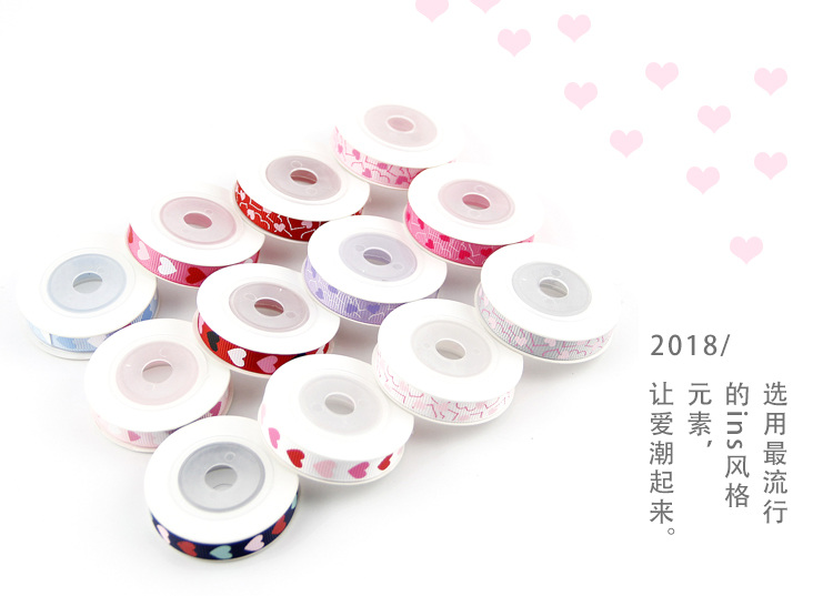 valentine's day with printing ribbon